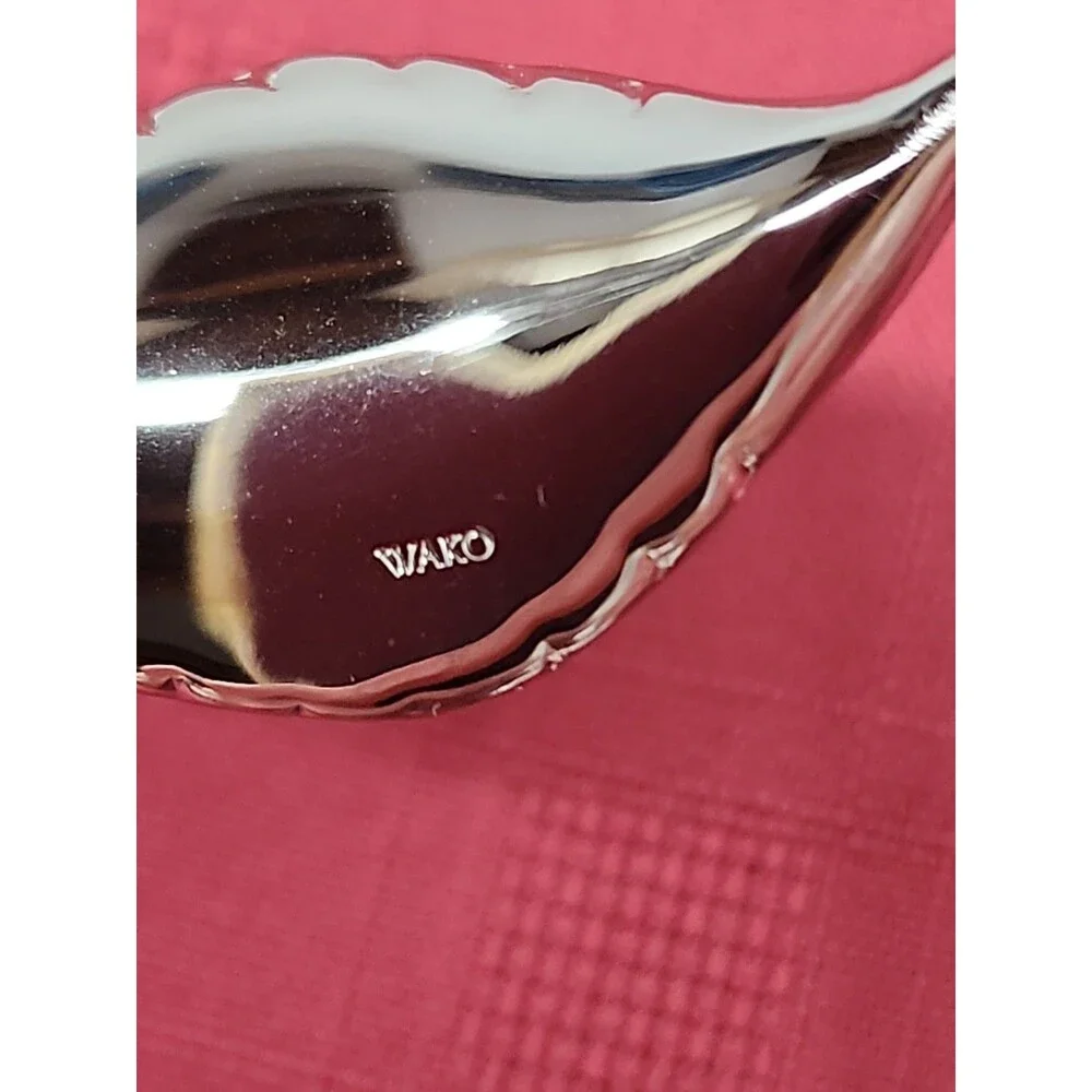 VTG Ginza Silver Cherry Paperweight/ Calligraphy Brush Holder NewOld Stock 1970s